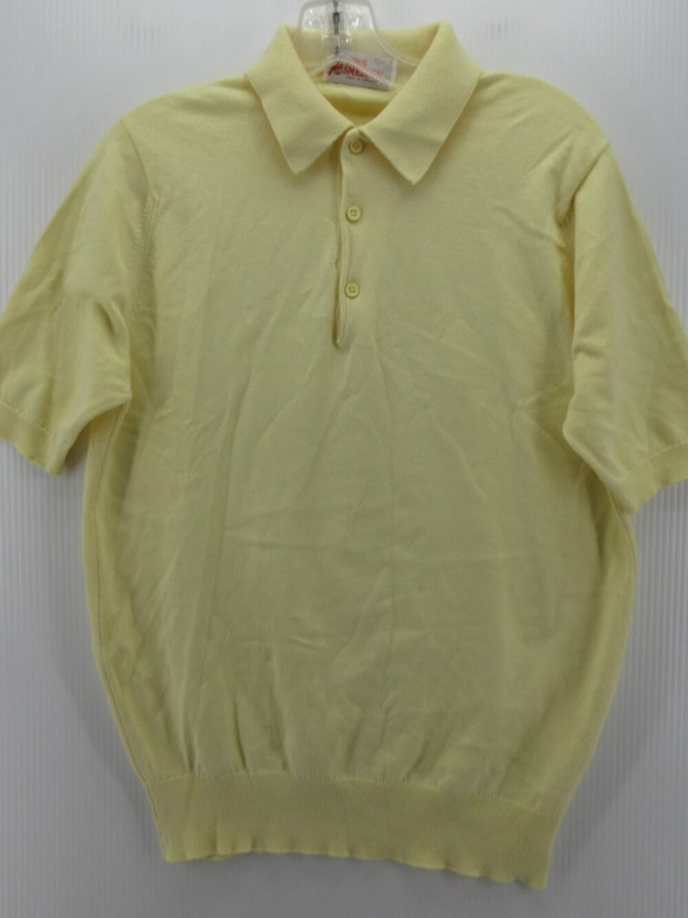 VTG John Smedley Polo Shirt Small Pullover Sea Island 80s England *